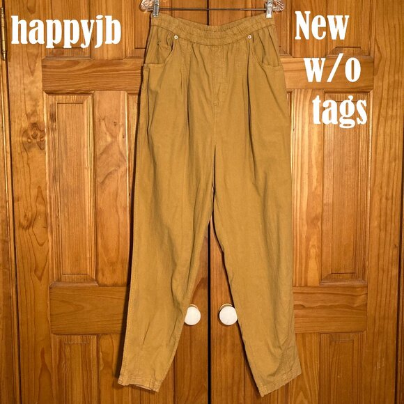 NWOT Vintage Stefano International Crinkle Gauze Pull On Pants Size L - Picture 2 of 14